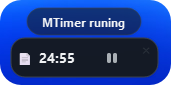 MTimer note window